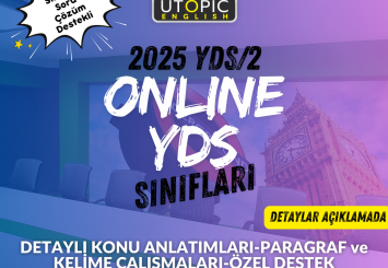 Online VIP 2025 YDS/2 Hazırlık Sınıfları